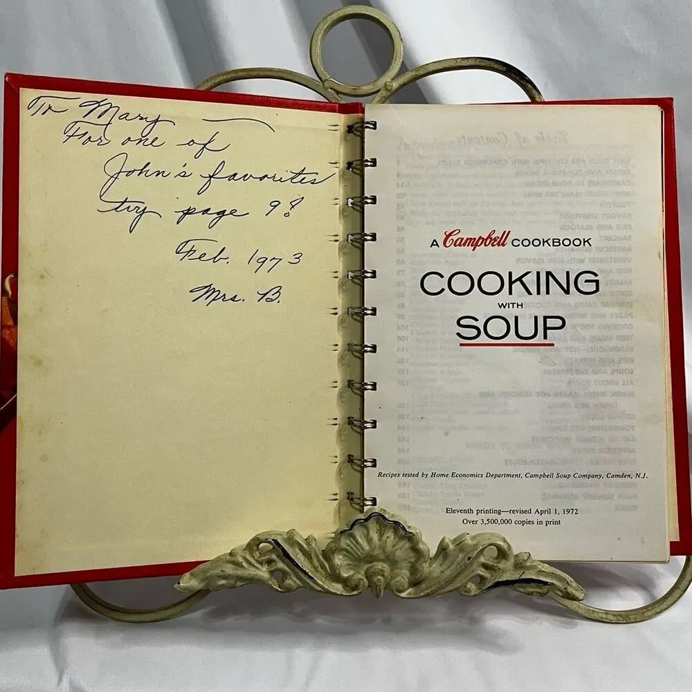 Vintgae Campbell’s Cooking With Soup Cookbook